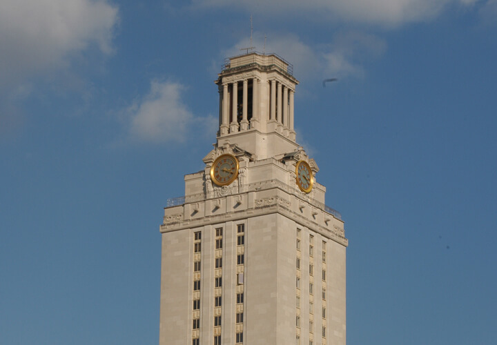 Top of University of Texas tower