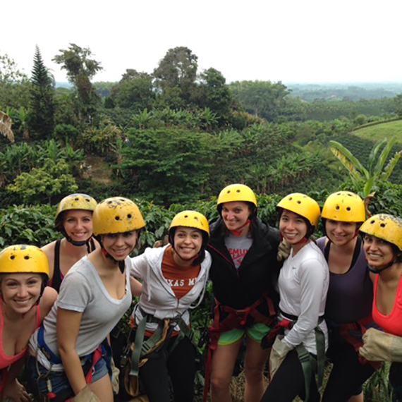 MBA students during a global trip in Colombia