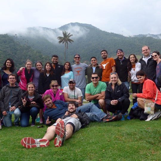 group of MBA students during a Global Trip in Colombia